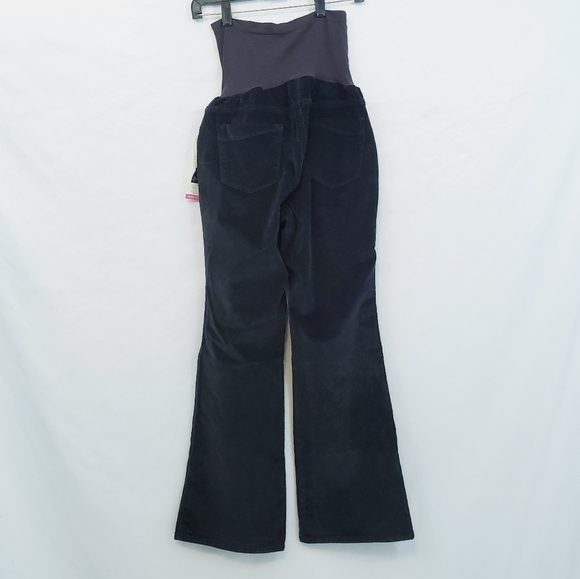 NWT Two Hearts Maternity Corduroy Bootcut Pants Dark Grey XL - Picture 3 of 10